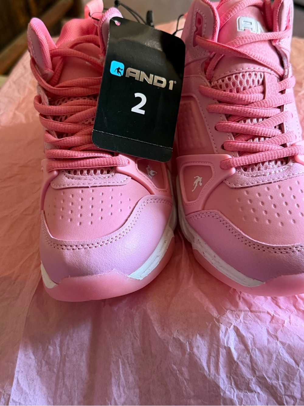 AND1 Kids Bubblegum Pink Athletic Sneakers
